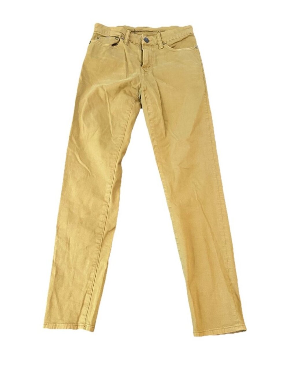 American‎ Eagle Womens Flex Skinny Jeans 26x30 Tan Khaki Neutral Casual Mid Rise